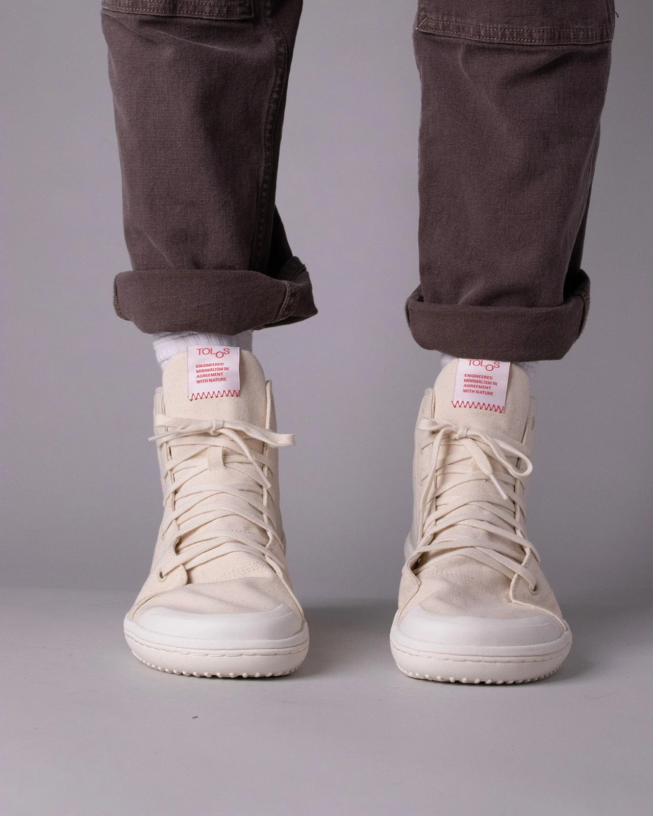 Tolos Canvas High Barefoot — Натуральный, фото 5