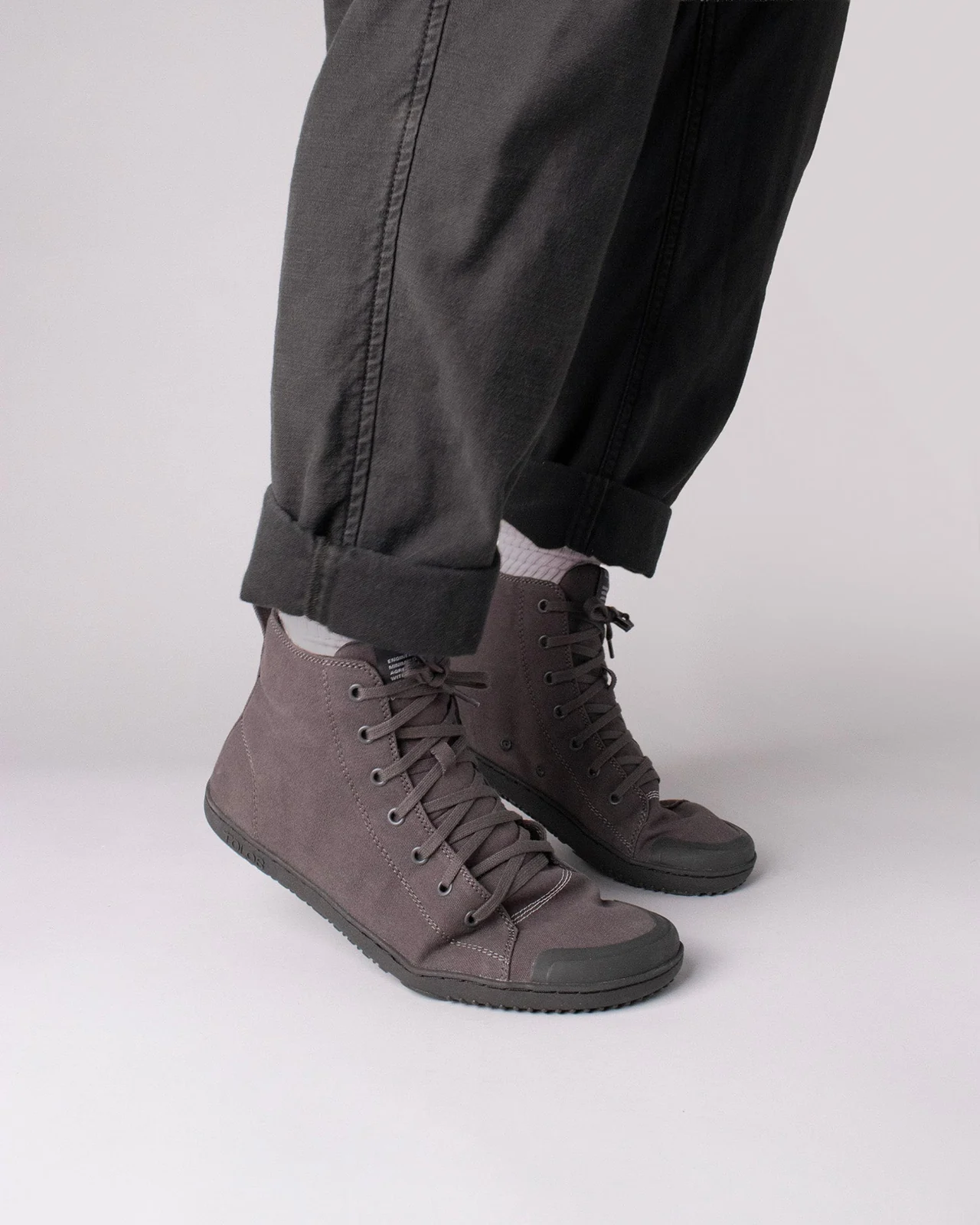 Tolos Canvas High Barefoot — Винтажный чёрный/чёрный, фото 6