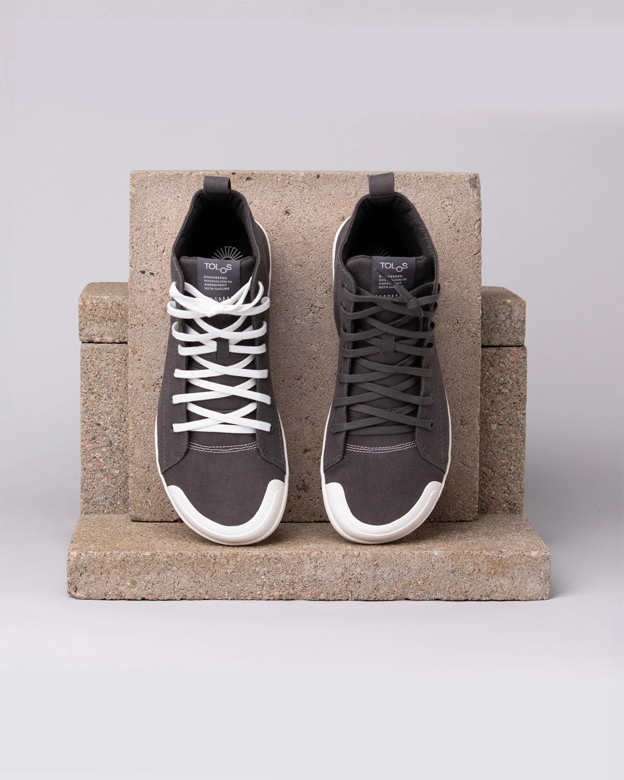 Tolos Canvas High Barefoot — Винтажный чёрный/белый, фото 6