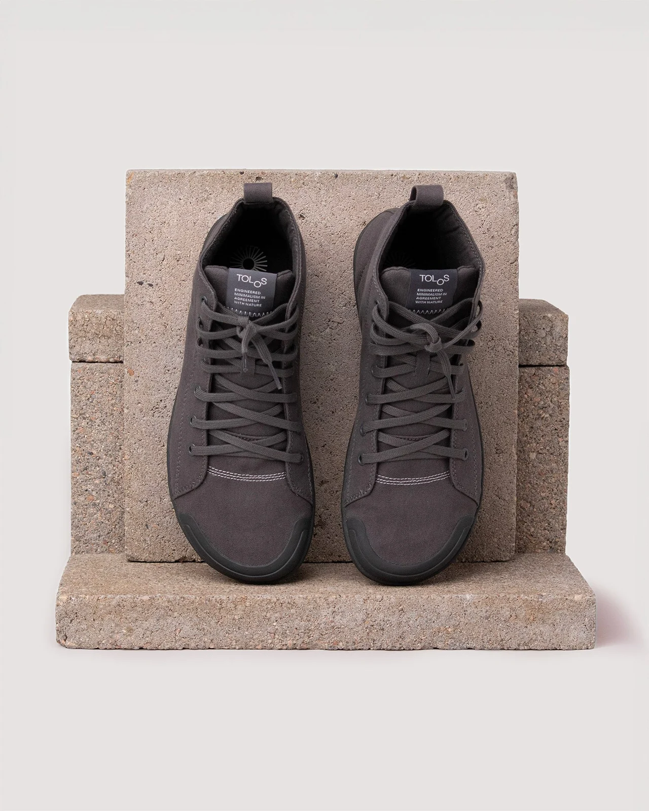 Tolos Canvas High Barefoot — Винтажный чёрный/чёрный, фото 3